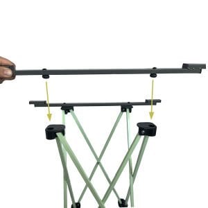 PLATAN ONES-M METAL KATLANIR KAMP MASASI (BÜYÜK BOY)