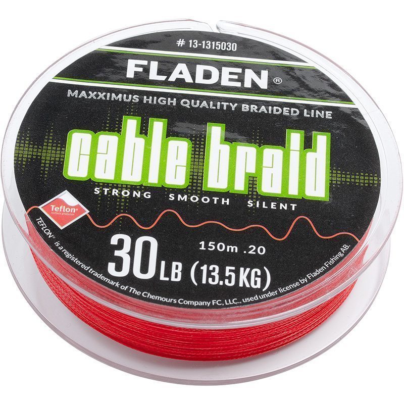 Fladen Maxximus Cable Braid 150M Kırmızı Misina 0.10 MM