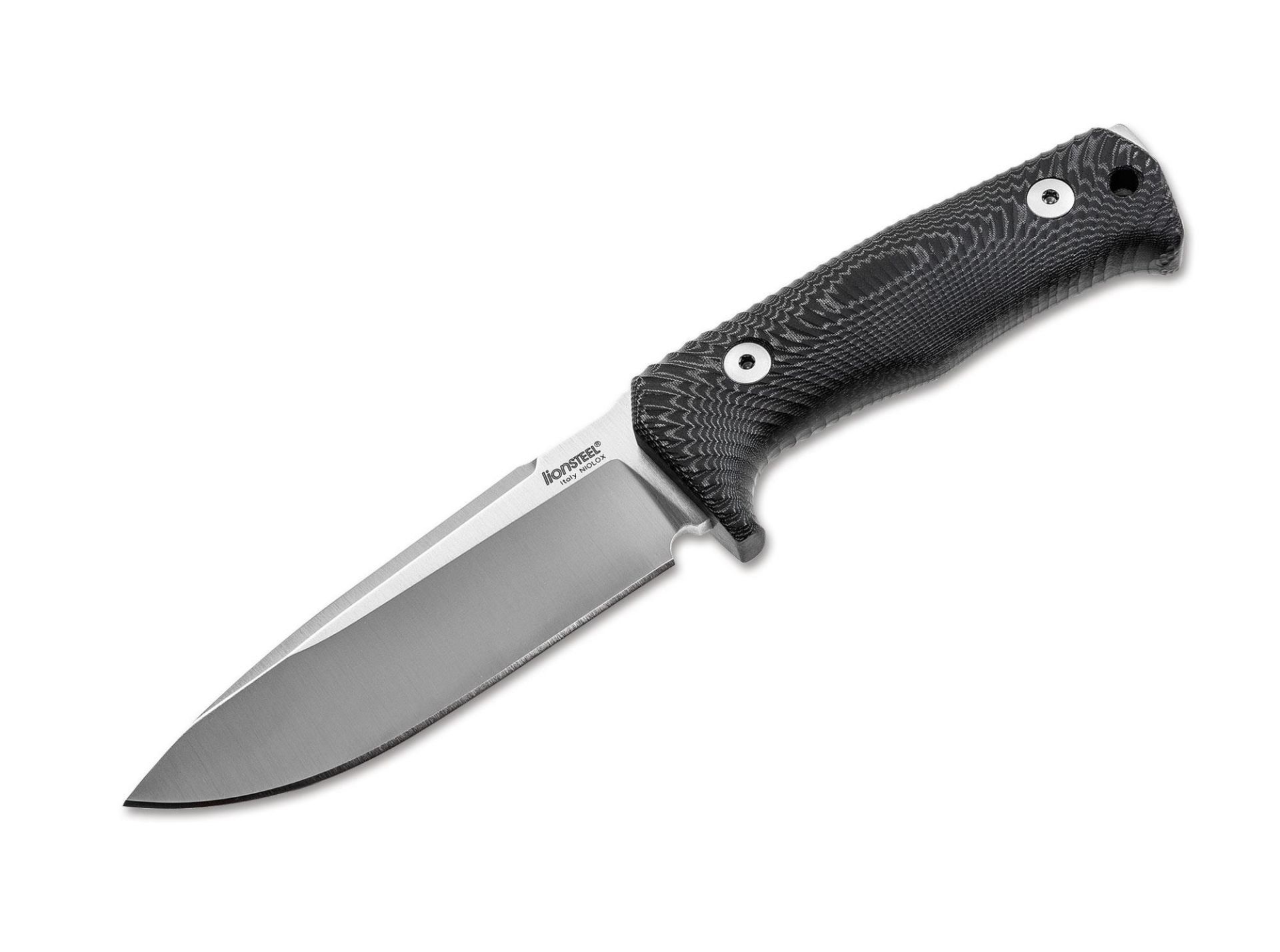 Lionsteel T5 Satin-finished blade Black micarta Bıçak
