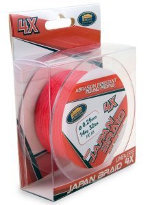 Lineaeffe Japon Braid Red 400 mt 4 Örgü İp 0.35mm