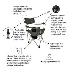 PLATAN ONES-M KATLANIR KAMP SANDALYESİ