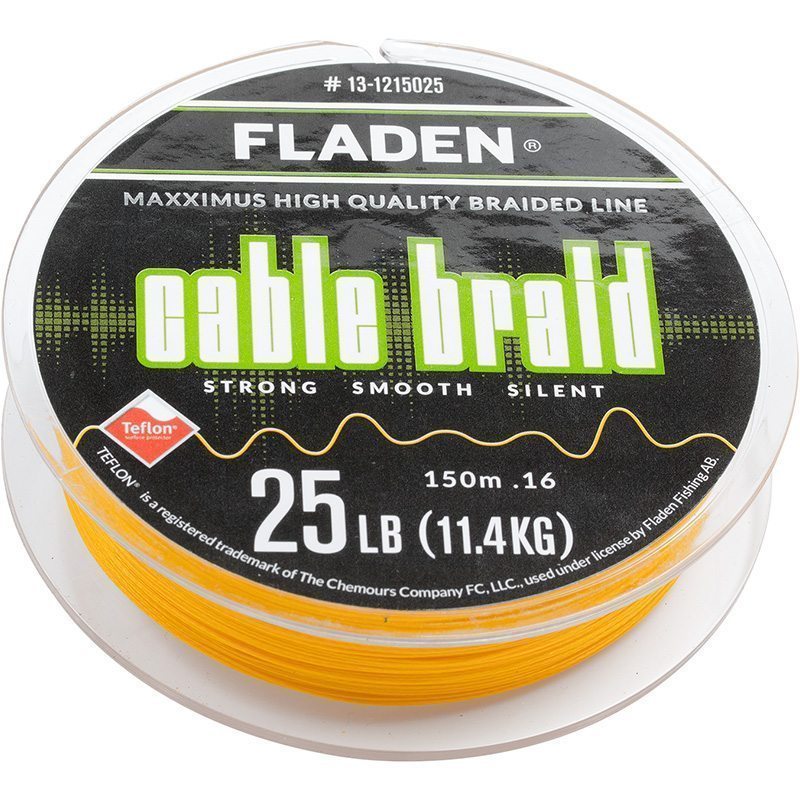 Fladen Maxximus Cable Braid 150M Sarı Misina 0.16 MM
