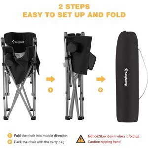 KING CAMP HARD ARM BLACK/GRI SANDALYE