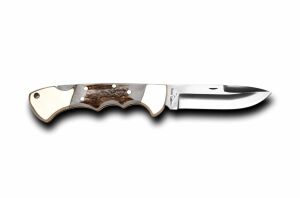 Bora 209 BG Ergonomik İnce Yuvarlak Uçlu Boynuz Saplı Çakı