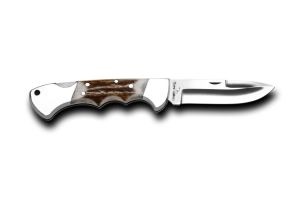 Bora 209 BP Ergonomik İnce Yuvarlak Uçlu Boynuz Saplı Çakı