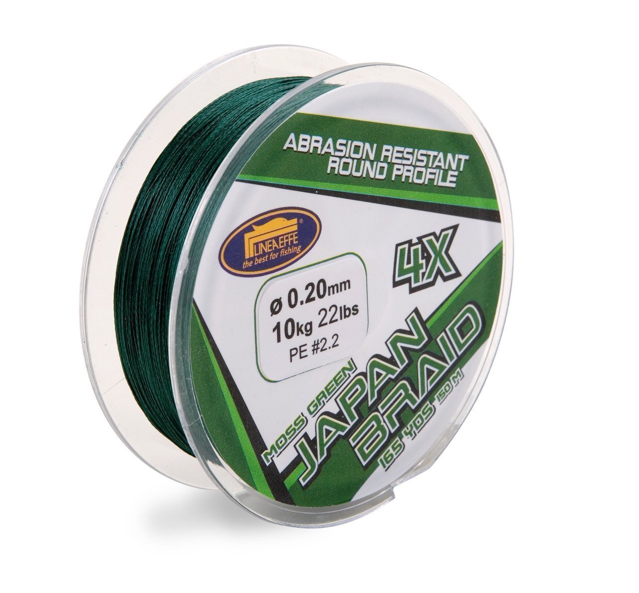 Lineaeffe 150 mt 4 örgü yeşil ip(Made in Japan) 0,25 mm