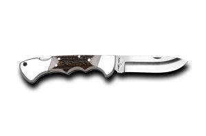 Bora 210 BPS Ergonomik Yuvarlak Uçlu Boynuz Saplı Çakı Survival Kit