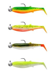 Savage Gear Cannibal Shad 8cm 5gr+7.5gr #2/0 Dark Water 4+4 Adet