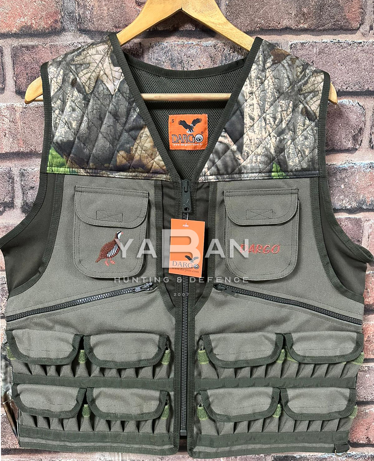 DARGO A07 CAMO OD-YEŞİL AVCI YELEĞİ