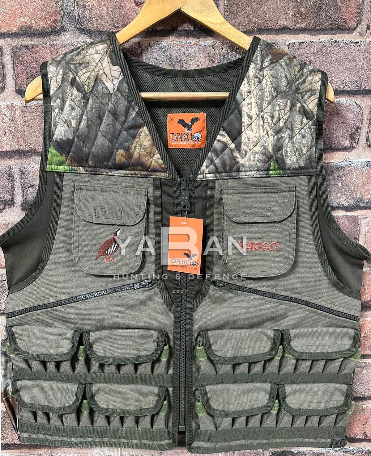 DARGO A07 CAMO OD-YEŞİL AVCI YELEĞİ