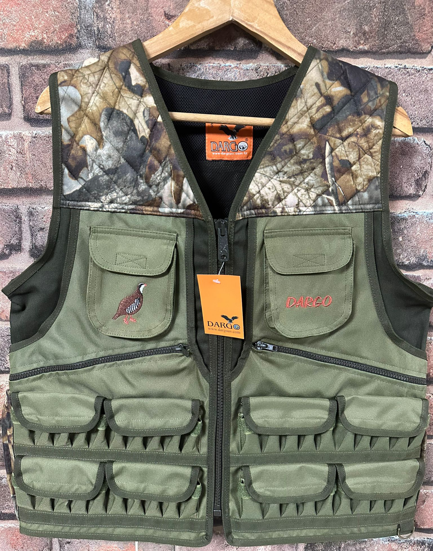 DARGO A07 CAMO OD-YEŞİL AVCI YELEĞİ