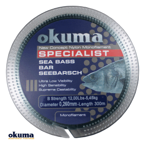 Okuma Seabass 300 mt 20,00 lb 9,09 kg 0,34 mm Moss Green Misina