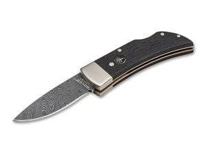 Böker Manufaktur Pocket Bog Oak Damascus Çakı