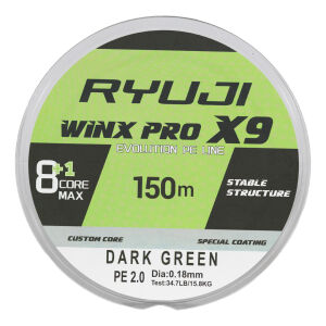 RYUJI WINX PRO X9 150M DARK GREEN İP MİSİNA