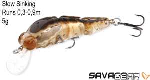 Savage gear Larvea 5,5 cm 5 gr SS Suni Yem