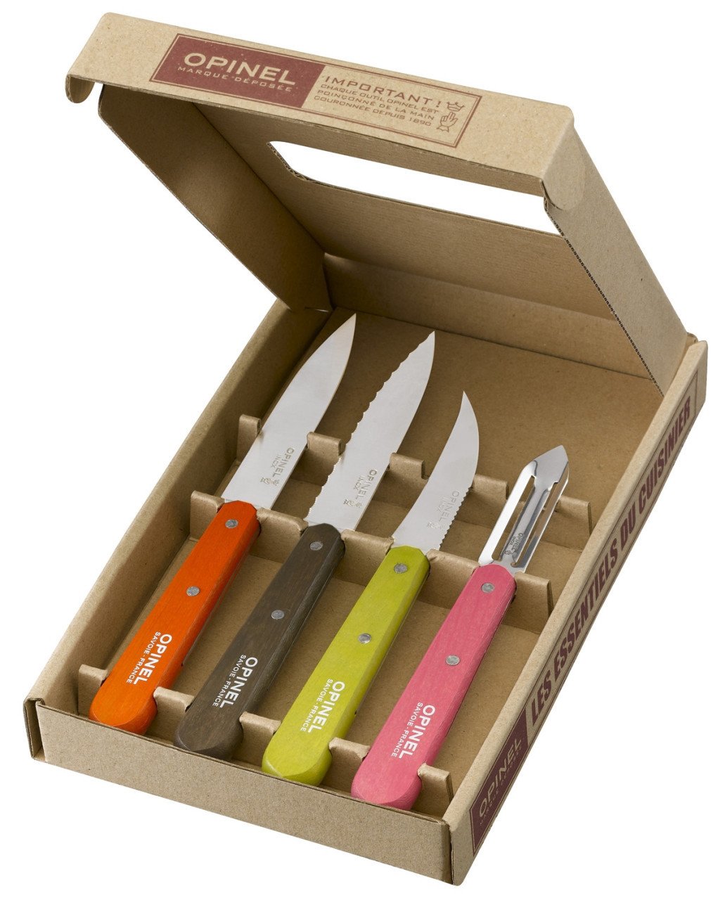 OPINEL 1452 4'LÜ RENKLİ BIÇAK SETİ