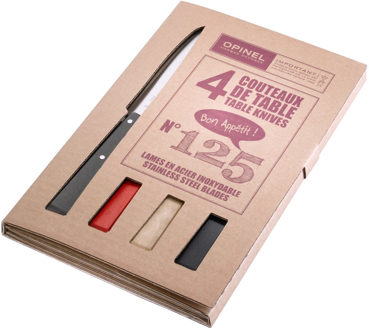 OPINEL 1534 4'LÜ RENKLİ SOFRA BIÇAK SETİ	