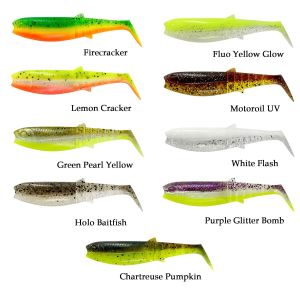 Savage Gear Cannibal Shad 12.5cm 20gr Green Pearl Yellow