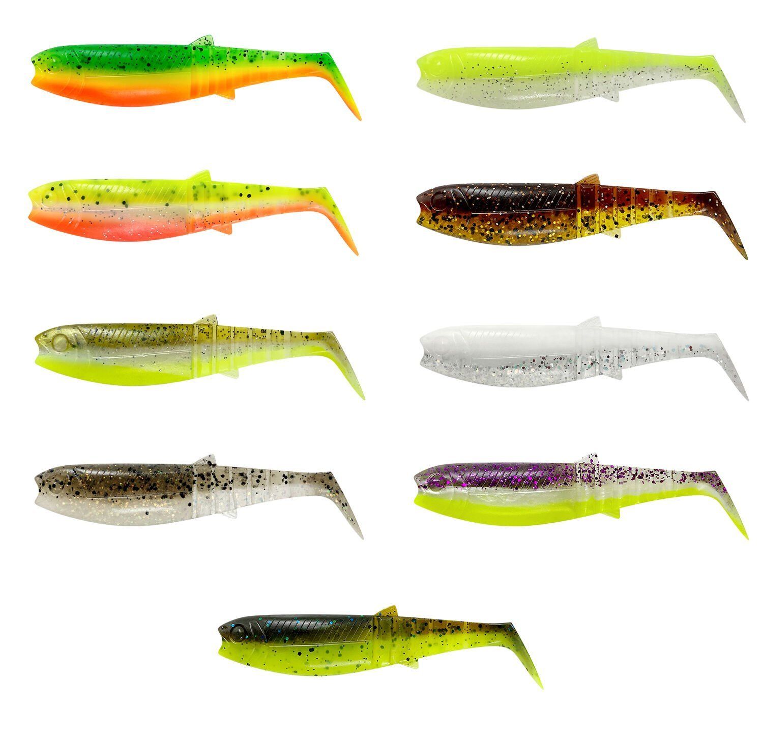 Savage Gear Cannibal Shad 12.5cm 20gr White Flash