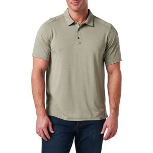 5.11 PARAMOUNT CREST POLO MORTAR HEATHER T-SHIRT