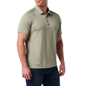 5.11 PARAMOUNT CREST POLO MORTAR HEATHER T-SHIRT