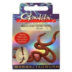 GAMAKATSU BKD-5213R Worm İğne Takımı 60Cm #6