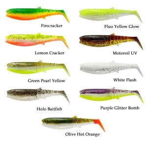 Savage Gear Cannibal Shad 10cm 9gr Olive Hot Orange