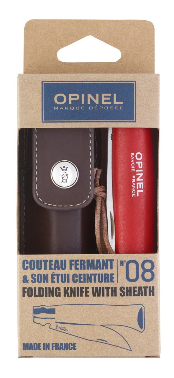 OPINEL INOX NO:8 KIRMIZI KILIFLI ÇAKI