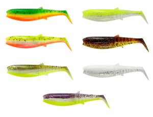 Savage Gear Cannibal Shad 8cm 5gr Flou Yellow Glow
