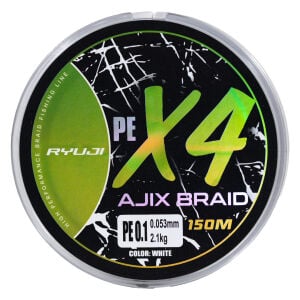 RYUJI AJIX BRAID 4X,150M, WHITE İP MİSİNA