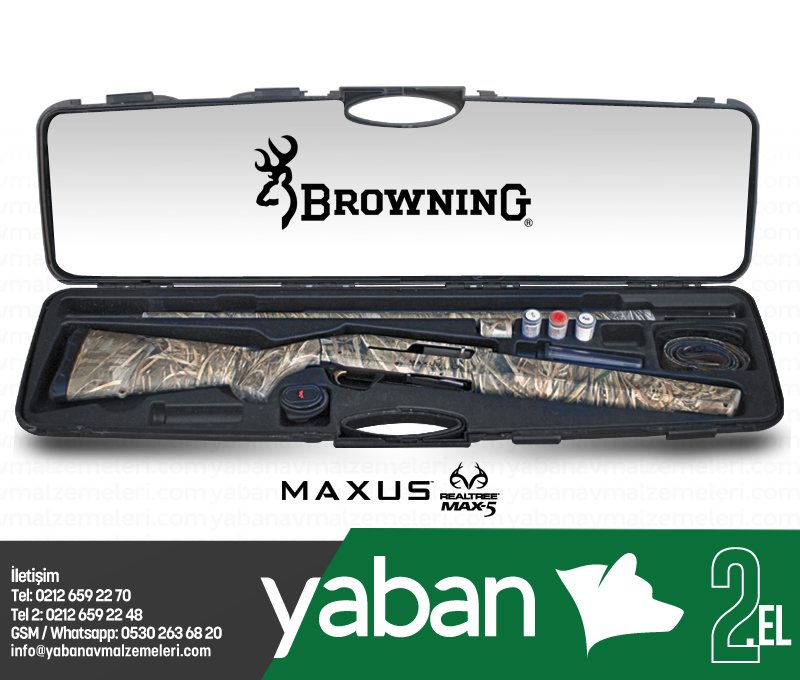 BROWNING MAXUS CAMO MAX5 YARI OTOMATİK AV TÜFEĞİ / 2.EL