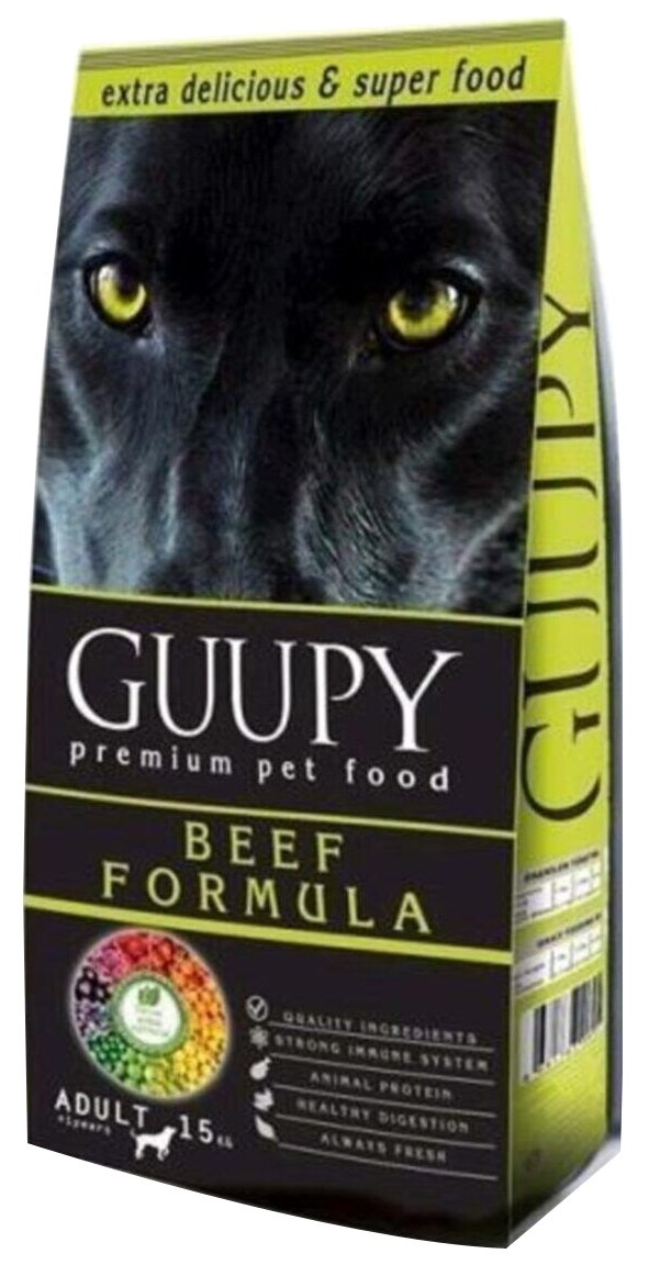 GUUPY BİFTEKLİ YETİŞKİN KÖPEK MAMASI 15 KG