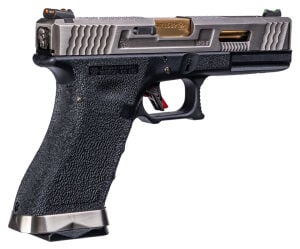 WE GLOCK 19 T3 CUSTOM SILVER BLOWBACK AIRSOFT TABANCA