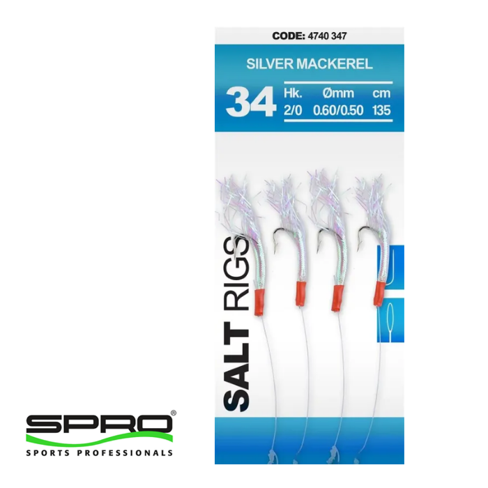 SPRO 34 Salt Rig Gümüş Mackerel #2/0