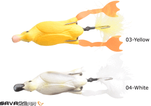 Savage gear Hollow Ducklıng Wedless 7.5cm 15g 04-White