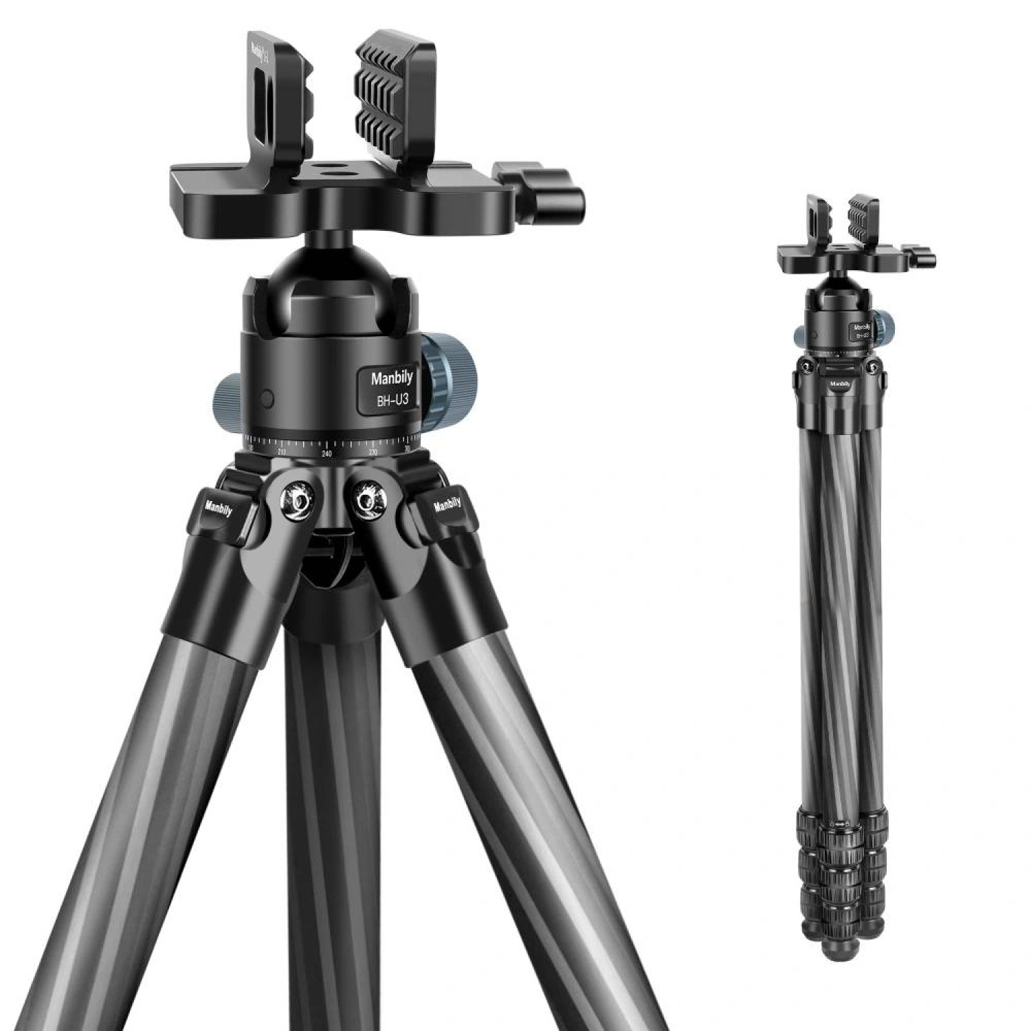 MANBILY WZ-324PA KARBON FİBER TRİPOD (BH-U3 BAŞLIKLI)