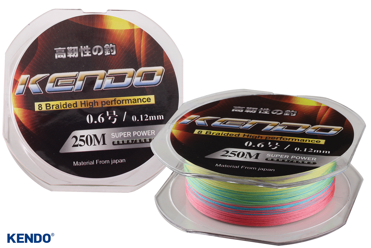 Kendo Dynema 8 Örgü 0,12mm 250Mt (Multıcolour) 0,30mm