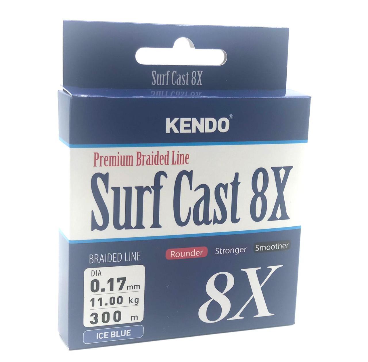 Kendo Surf Cast 8X Fıghtıng 300 mt Örgü İp ( ICE BLUE) 0,13mm