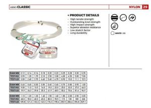 ASSO CLASSIC 1 KG BOBİN MİSİNA No: 0,35 / Metre: 8.600 MT