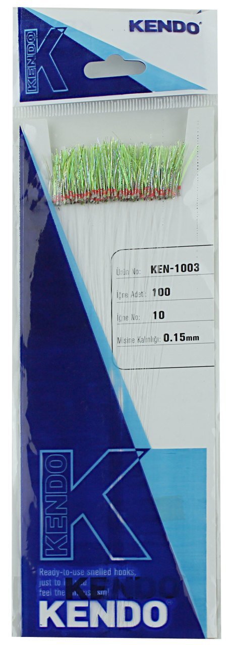 Kendo Özel Köstek 100 Adet İğne No:10 Açık Yeşil Ördek İmitasyon
