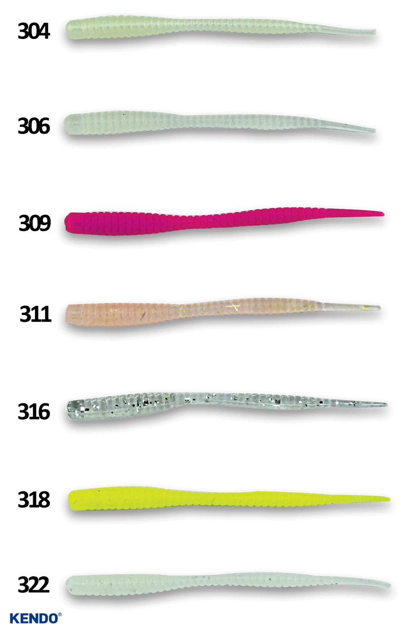 Kendo Mebaru&Ajı Worm 2.0 inch 12 Adet Suni Yem 304