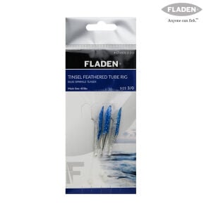 FLADEN SABIKI  TINSEL FEATHERED TUBE BLUE #3/0 3K