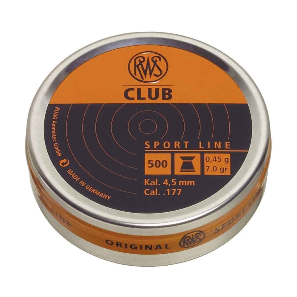 RWS CLUB 4.5 MM 0.45 GRAM 500 ADET SAÇMA