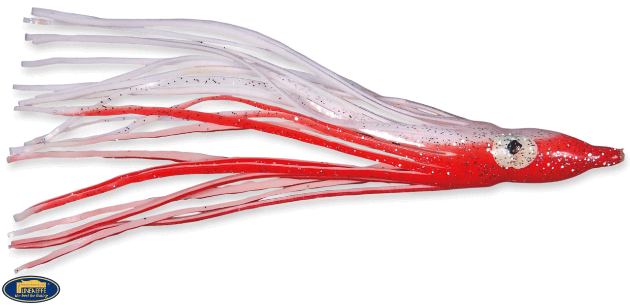 Lineaeffe Octobus Sılıcone Kalamar Red White Suni Yem 9Cm