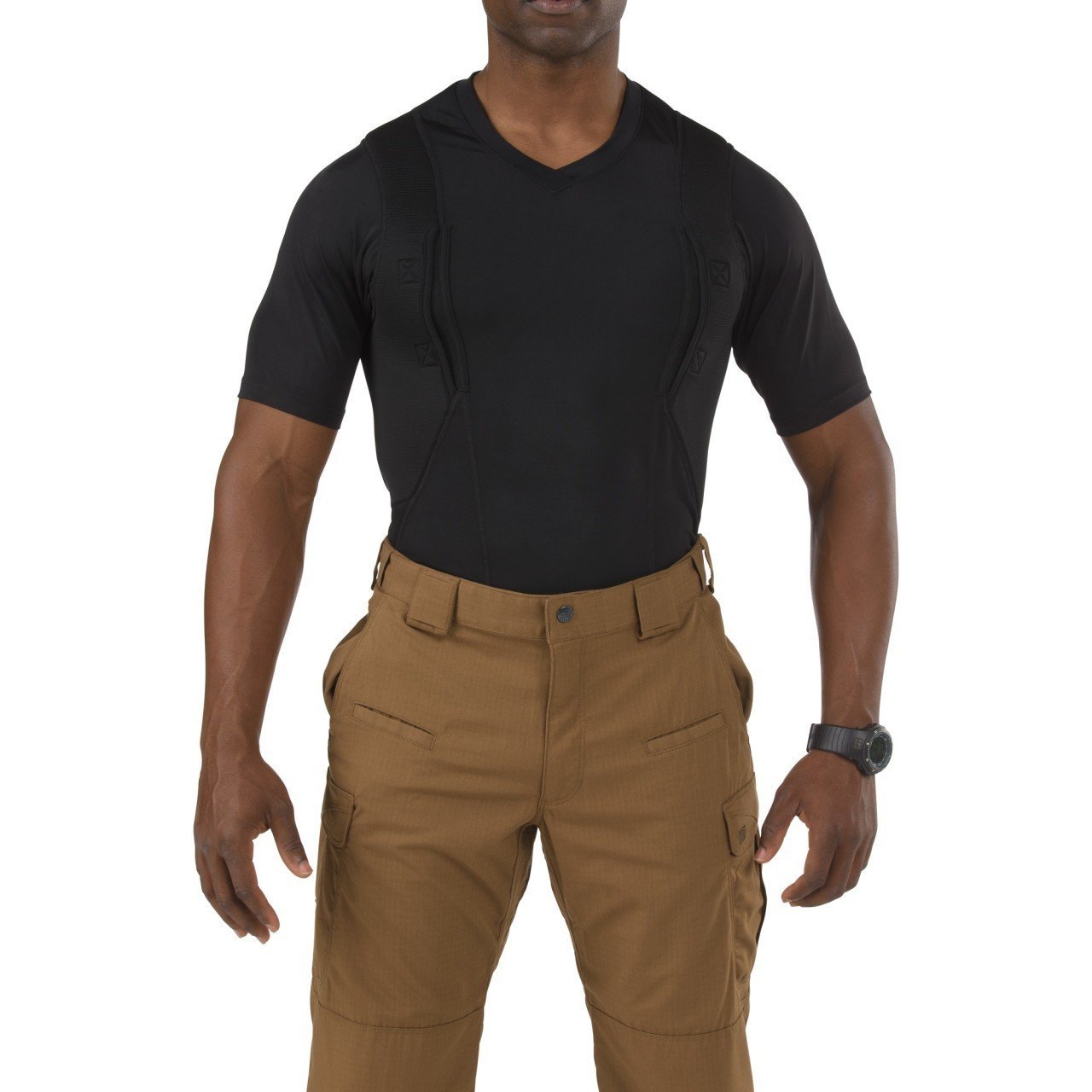 5.11 HOLSTER V-NECK SIYAH T-SHIRT