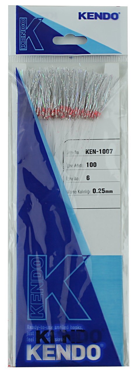 Kendo Özel Köstek 100 Adet İğne No:6 Beyaz Ördek İmitasyon