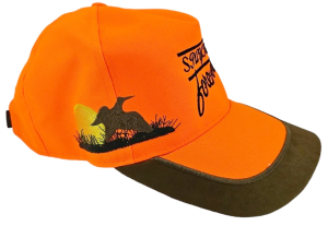 SPAYKO ÇULLUK İŞLEMELİ TURUNCU AVCI ŞAPKASI