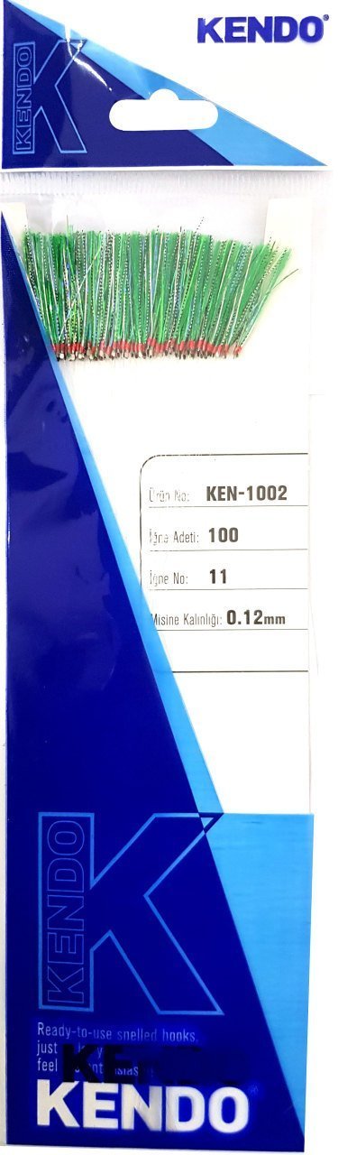 Kendo Özel Köstek 100 Adet İğne No:11 Yeşil Ördek İmitasyon