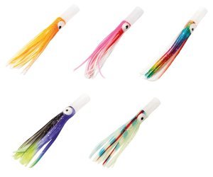 Lineaeffe Octopus Plastic Tube Head 7.5 cm 3 Adet Suni Yem Multicolor