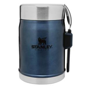 STANLEY KLASİK 0.40 LT LACİVERT KAŞIKLI YEMEK TERMOSU